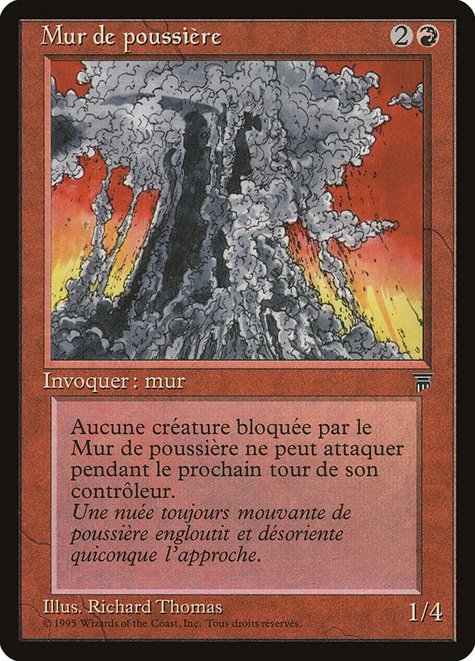 Wall of Dust (French) - "Mur de poussiere" [Renaissance] | Golgari Games