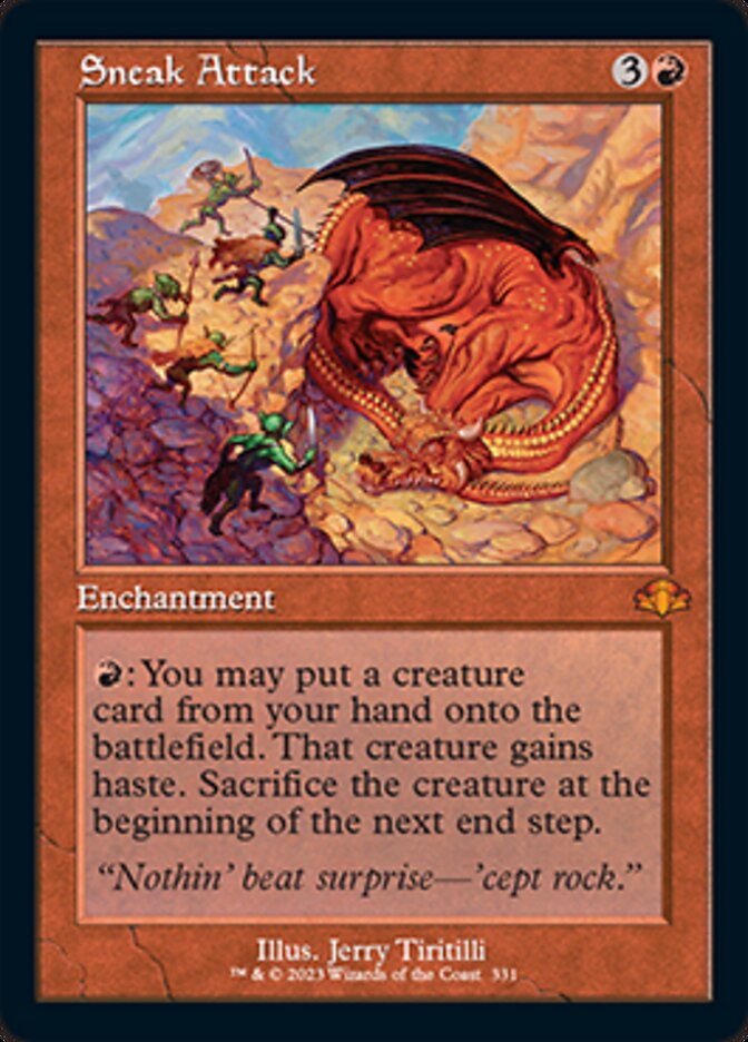 Sneak Attack (Retro) [Dominaria Remastered] | Local Legends