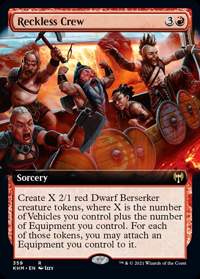 Reckless Crew (Extended Art) [Kaldheim] | Local Legends
