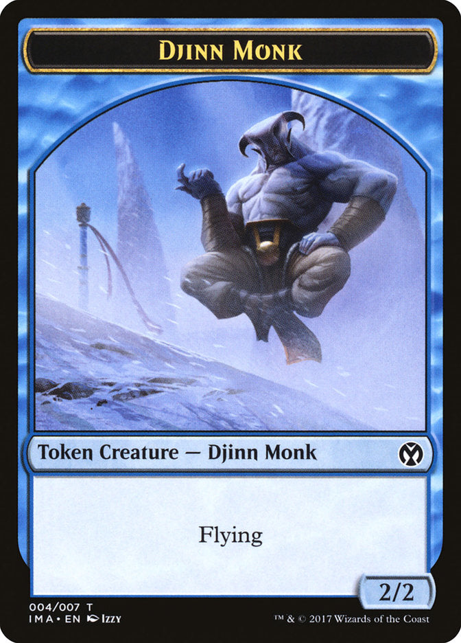 Djinn Monk Token [Iconic Masters Tokens] | Golgari Games