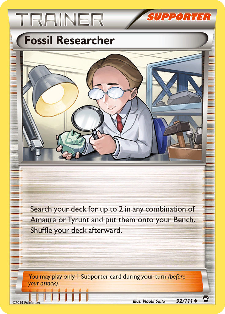 Fossil Researcher (92/111) [XY: Furious Fists] | Golgari Games