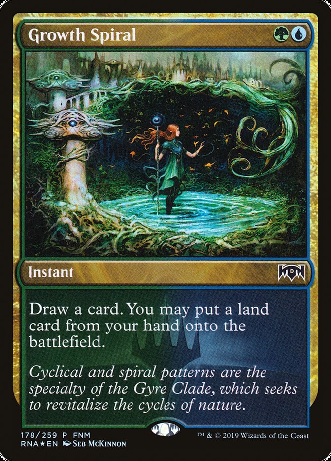 Growth Spiral (FNM) [Ravnica Allegiance Promos] | Golgari Games