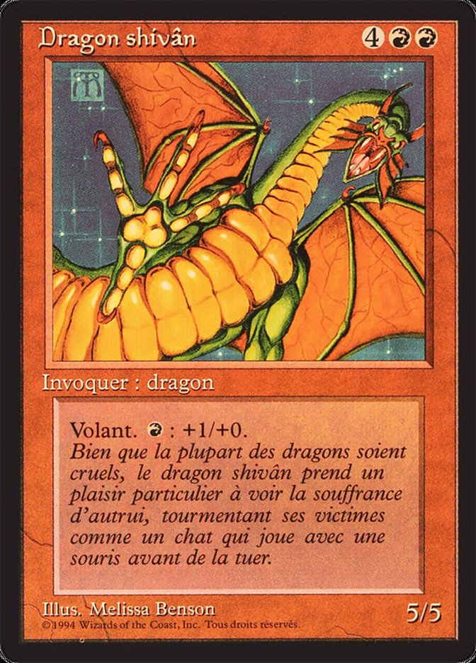 Shivan Dragon [Foreign Black Border] | Golgari Games