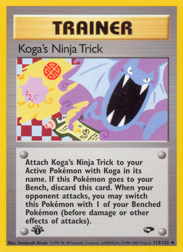 Koga's Ninja Trick (115/132) [Gym Challenge 1st Edition] | Golgari Games