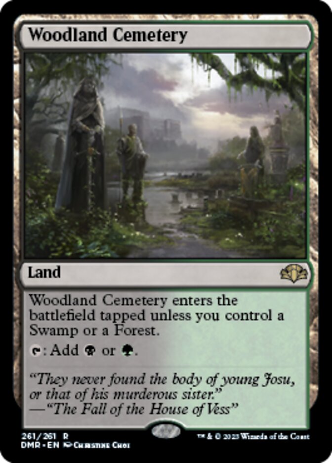 Woodland Cemetery [Dominaria Remastered] | Golgari Games