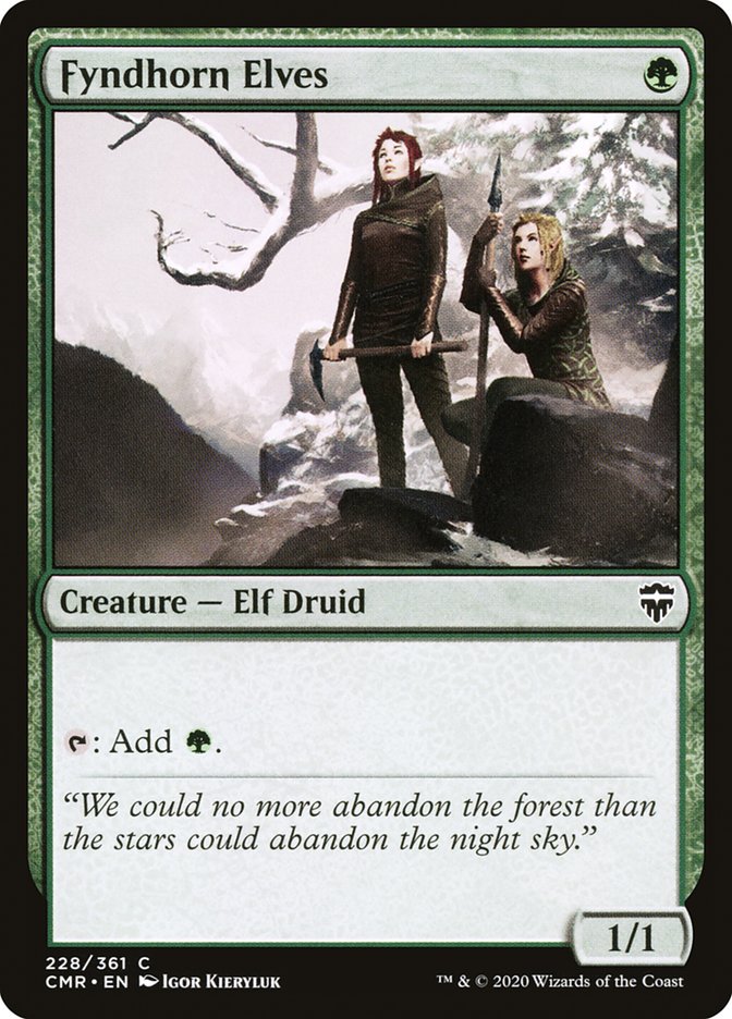 Fyndhorn Elves [Commander Legends] | Golgari Games