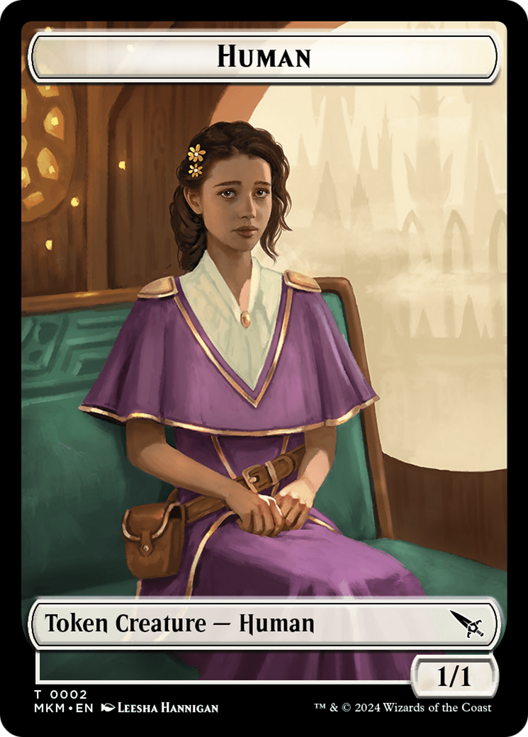 Human // Ogre Double-Sided Token [Murders at Karlov Manor Commander Tokens] | Golgari Games