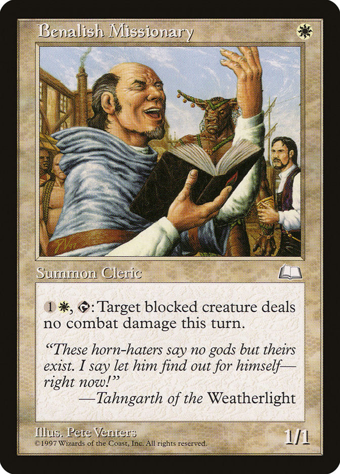 Benalish Missionary [Weatherlight] | Local Legends