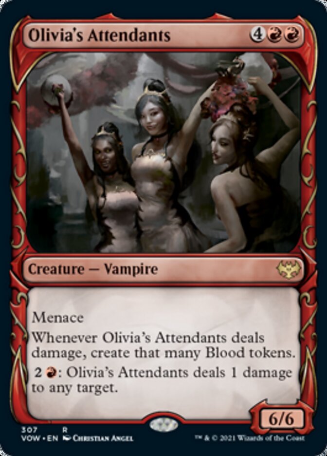 Olivia's Attendants (Showcase Fang Frame) [Innistrad: Crimson Vow] | Local Legends