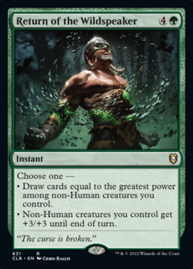Return of the Wildspeaker [Commander Legends: Battle for Baldur's Gate] | Local Legends