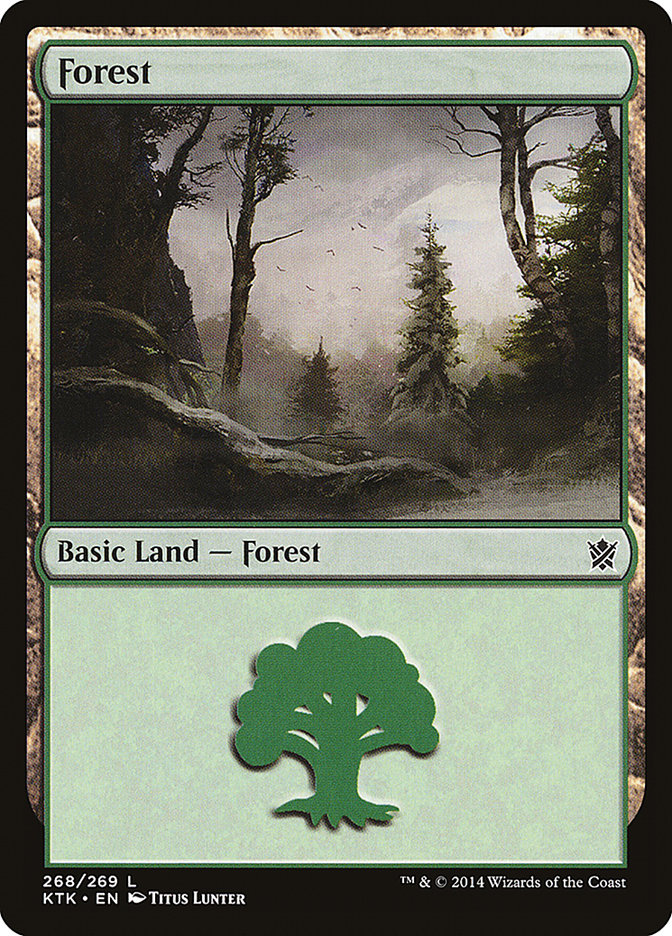 Forest (268) [Khans of Tarkir] | Golgari Games