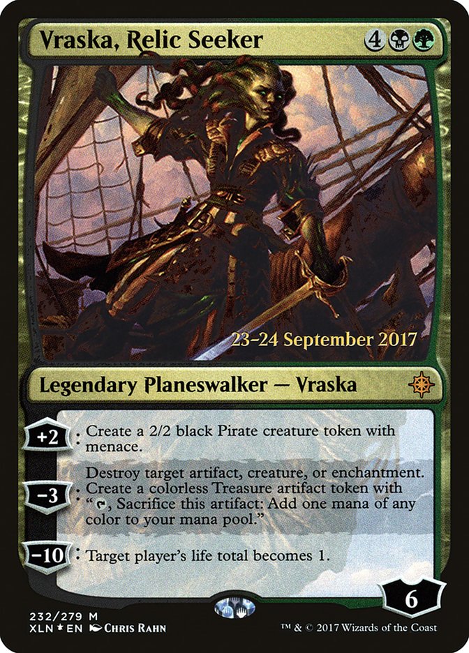 Vraska, Relic Seeker [Ixalan Prerelease Promos] | Golgari Games