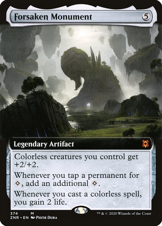 Forsaken Monument (Extended Art) [Zendikar Rising] | Local Legends