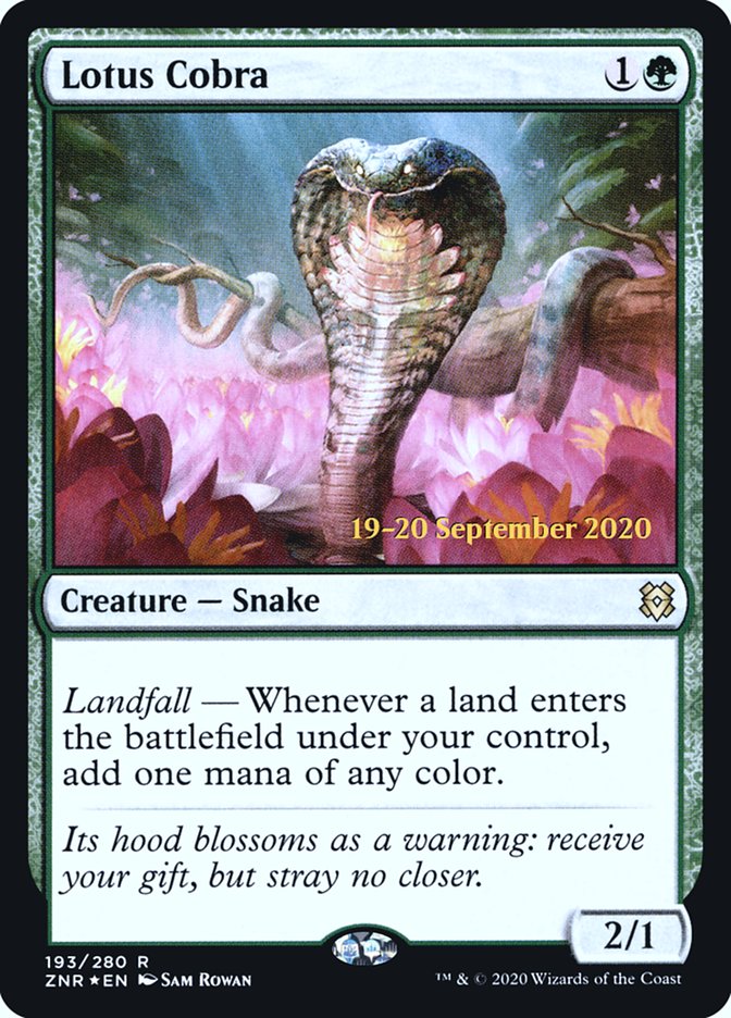 Lotus Cobra [Zendikar Rising Prerelease Promos] | Local Legends