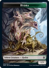 Hydra // Illusion Double-sided Token [Zendikar Rising Tokens] | Golgari Games