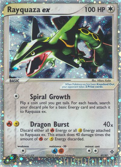 Rayquaza ex (97/97) [EX: Dragon] | Golgari Games