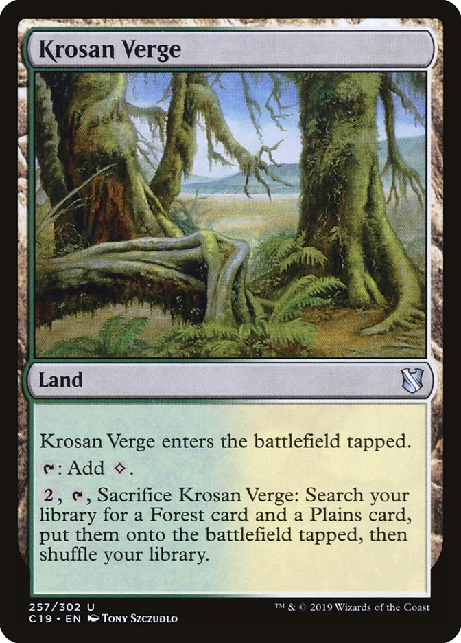 Krosan Verge [Commander 2019] | Golgari Games