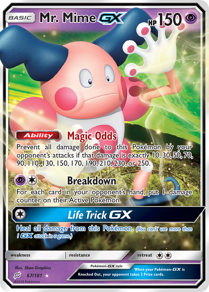 Mr. Mime GX (67/181) [Sun & Moon: Team Up] | Golgari Games