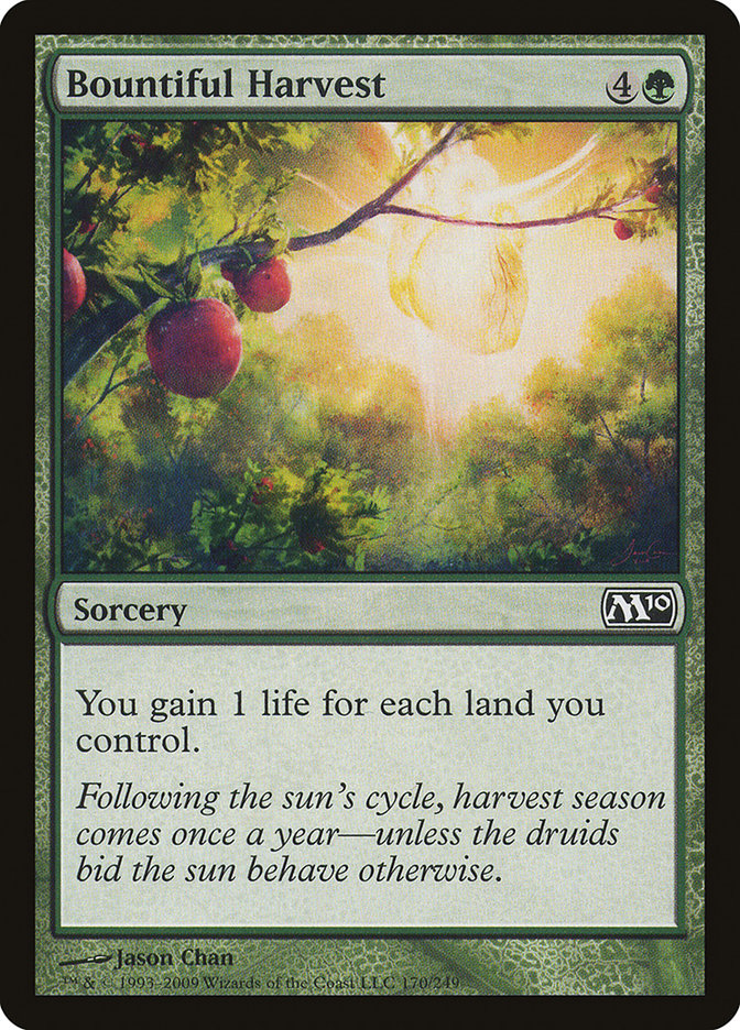 Bountiful Harvest [Magic 2010] | Golgari Games