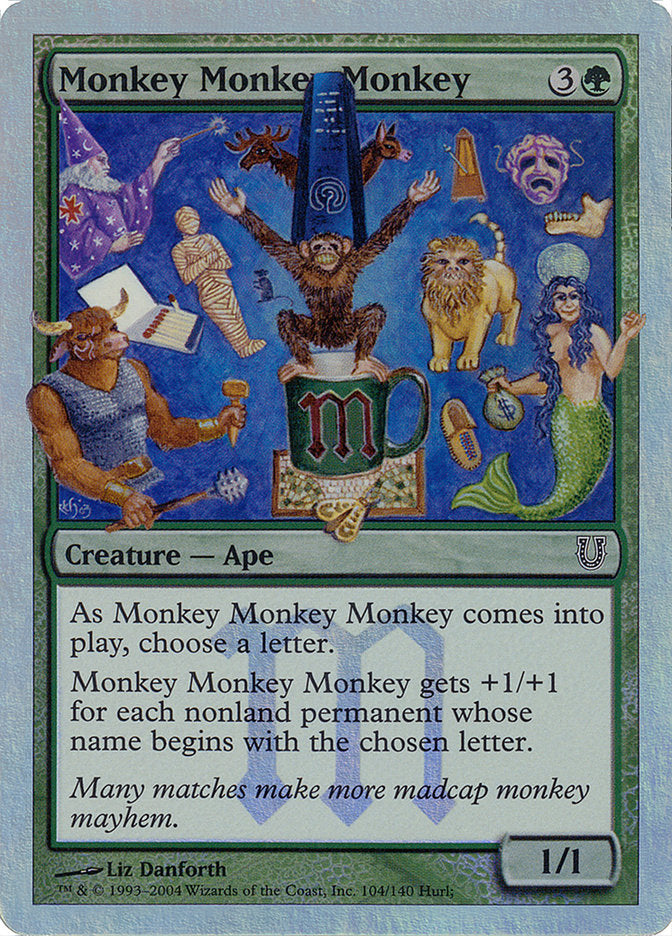 Monkey Monkey Monkey (Alternate Foil) [Unhinged] | Golgari Games