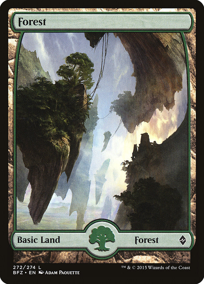 Forest (272) [Battle for Zendikar] | Golgari Games