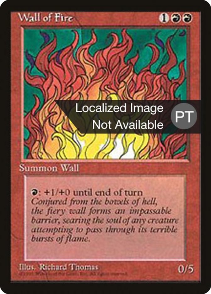 Wall of Fire [Fourth Edition (Foreign Black Border)] | Golgari Games