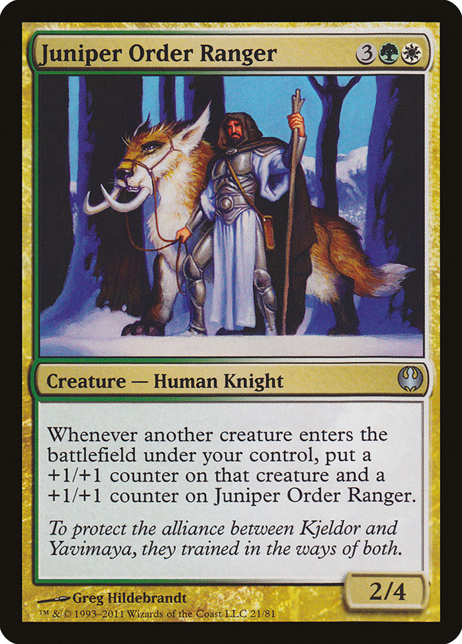 Juniper Order Ranger [Duel Decks: Knights vs. Dragons] | Golgari Games