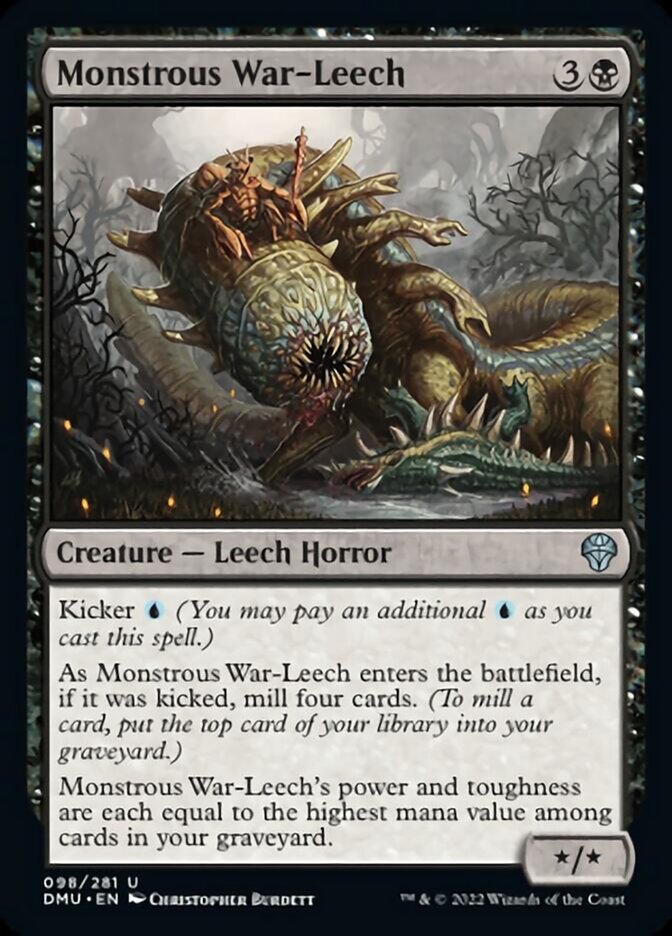 Monstrous War-Leech [Dominaria United] | Golgari Games