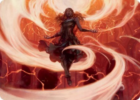 Crackle with Power Art Card [Strixhaven: School of Mages Art Series] | Local Legends