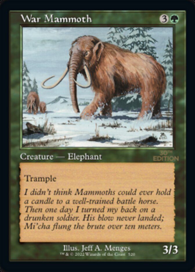 War Mammoth (Retro) [30th Anniversary Edition] | Local Legends