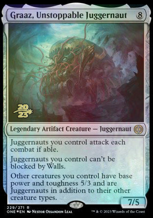 Graaz, Unstoppable Juggernaut [Phyrexia: All Will Be One Prerelease Promos] | Golgari Games