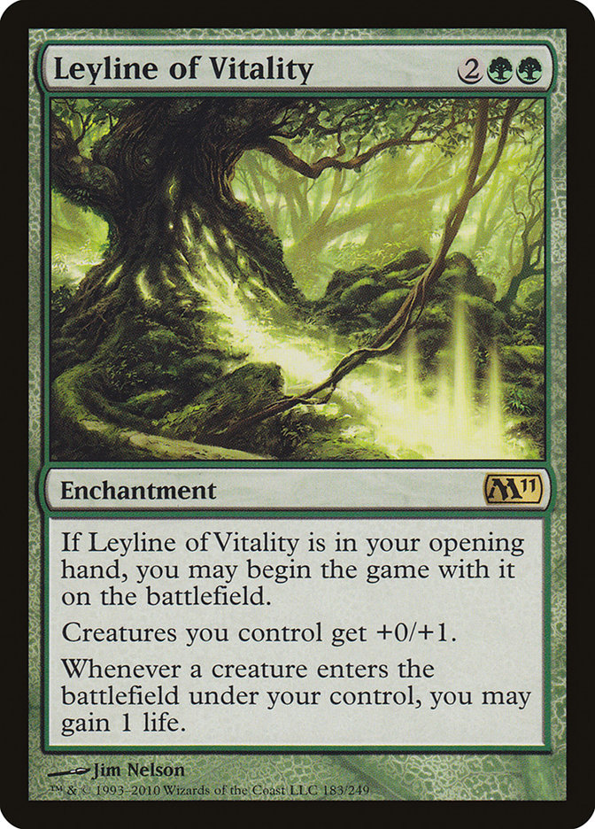 Leyline of Vitality [Magic 2011] | Golgari Games