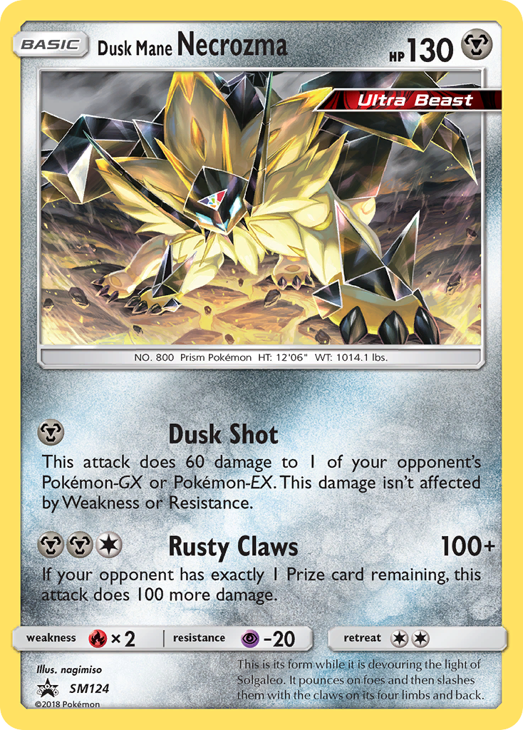 Dusk Mane Necrozma (SM124) [Sun & Moon: Black Star Promos] | Golgari Games