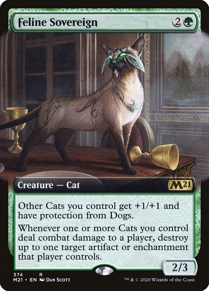 Feline Sovereign (Extended Art) [Core Set 2021] | Local Legends