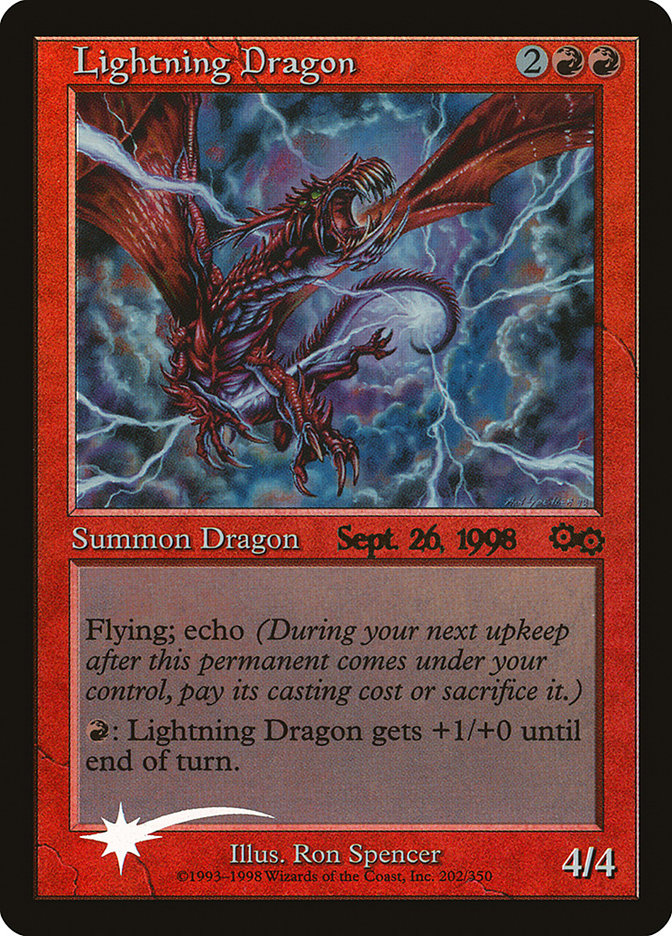 Lightning Dragon [Urza's Saga Promos] | Local Legends