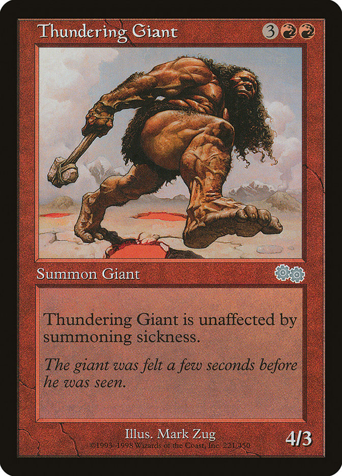 Thundering Giant [Urza's Saga] | Golgari Games