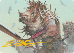 Gnoll Art Card (Gold-Stamped Signature) [Dungeons & Dragons: Adventures in the Forgotten Realms Art Series] | Local Legends
