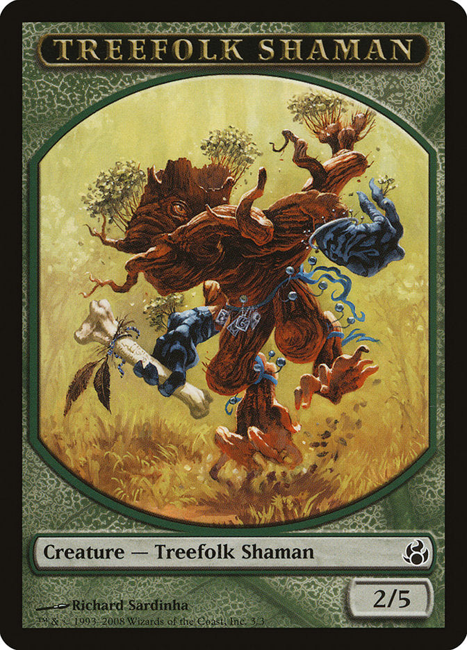 Treefolk Shaman Token [Morningtide Tokens] | Golgari Games