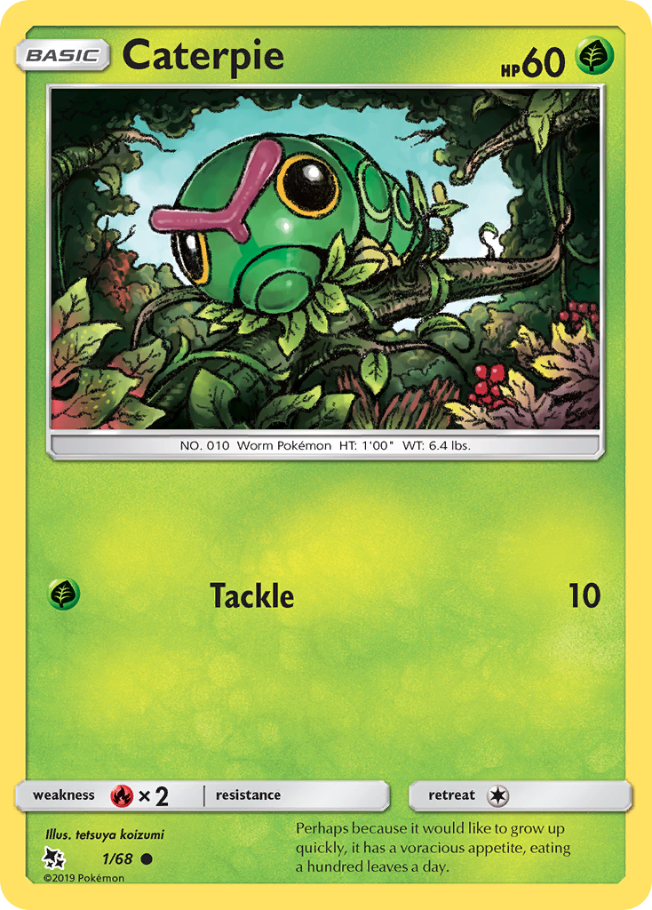 Caterpie (1/68) [Sun & Moon: Hidden Fates] | Golgari Games