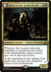 Ulrich of the Krallenhorde // Ulrich, Uncontested Alpha [Eldritch Moon Prerelease Promos] | Golgari Games