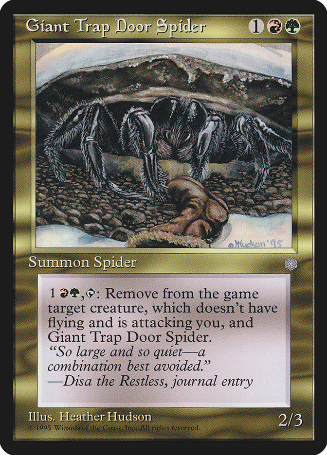 Giant Trap Door Spider [Ice Age] | Golgari Games