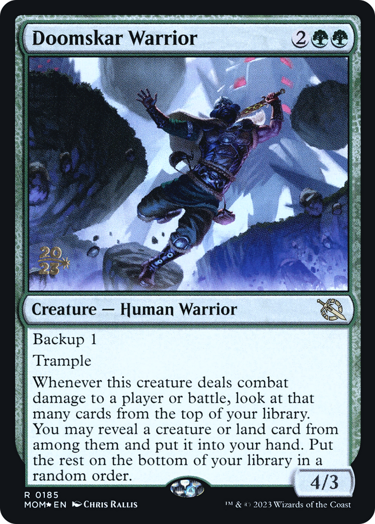 Doomskar Warrior [March of the Machine Prerelease Promos] | Golgari Games