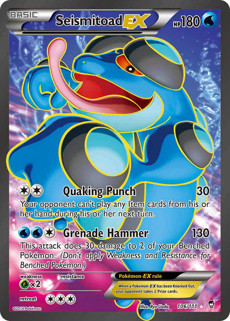 Seismitoad EX (106/111) [XY: Furious Fists] | Golgari Games