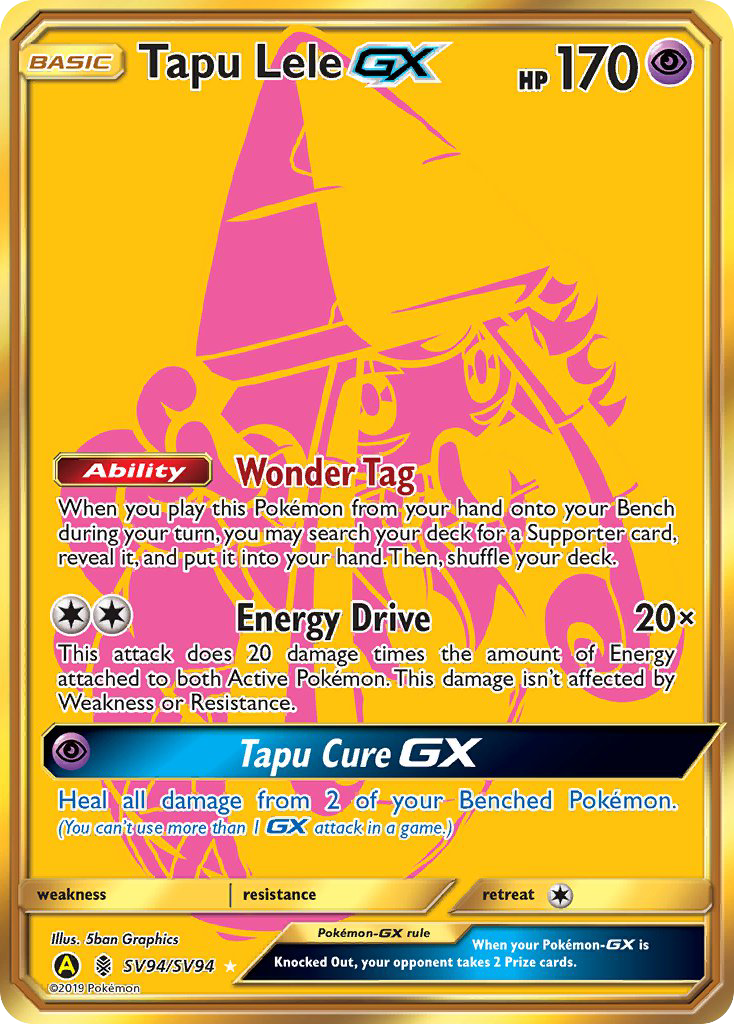 Tapu Lele GX (SV94/SV94) [Sun & Moon: Hidden Fates - Shiny Vault] | Golgari Games