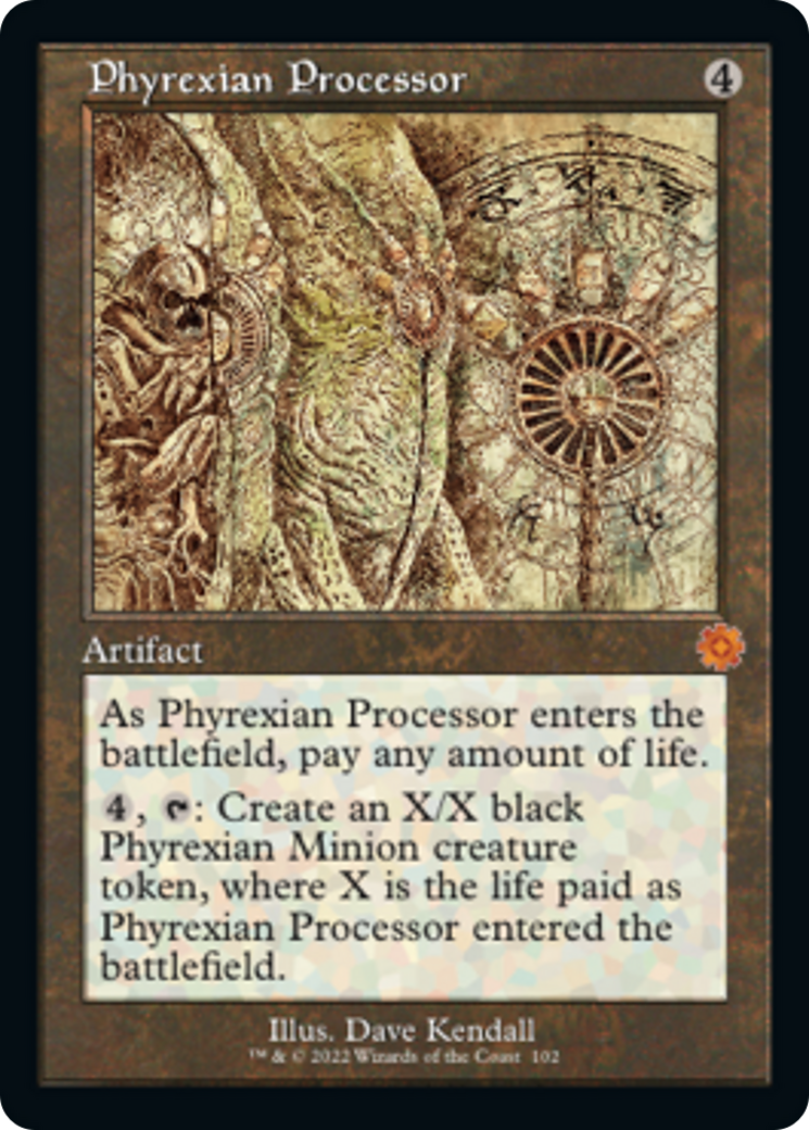 Phyrexian Processor (Retro Schematic) [The Brothers' War Retro Artifacts] | Local Legends