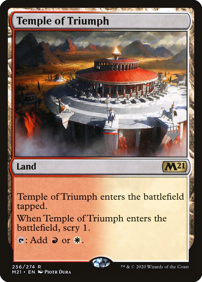 Temple of Triumph (Promo Pack) [Core Set 2021 Promos] | Golgari Games