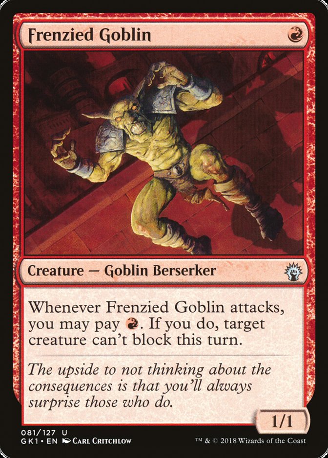 Frenzied Goblin [Guilds of Ravnica Guild Kit] | Golgari Games