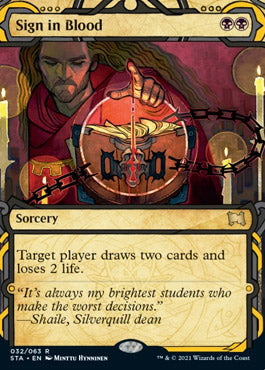 Sign in Blood (Foil Etched) [Strixhaven: School of Mages Mystical Archive] | Local Legends