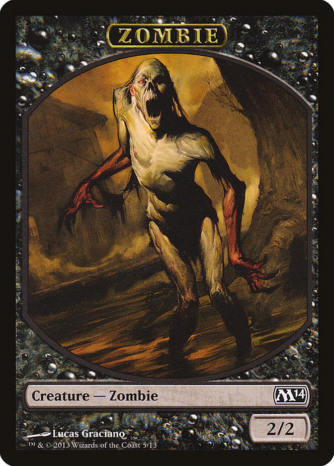 Zombie Token [Magic 2014 Tokens] | Golgari Games