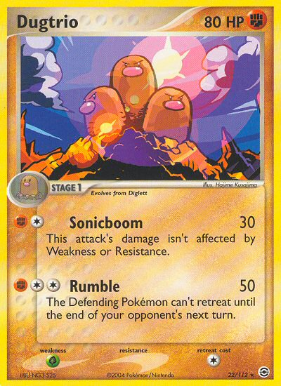 Dugtrio (22/112) [EX: FireRed & LeafGreen] | Golgari Games